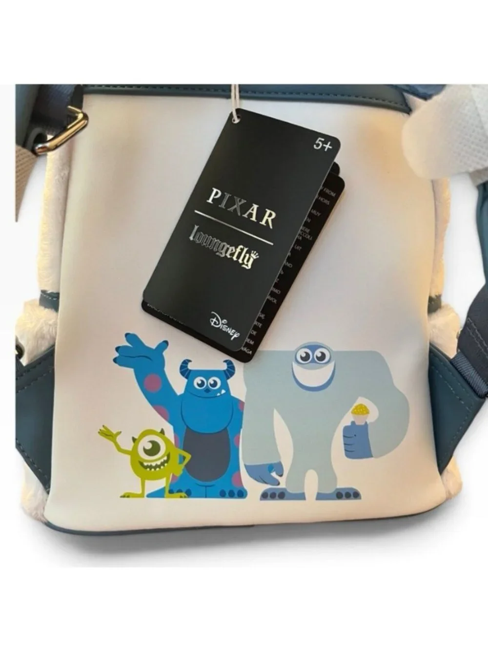 Loungefly Monsters Inc Abominable Snowman Yeti Faux Fur Mini Backpack NWT